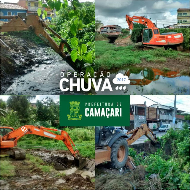 🚨 A PREFEITURA DE CAMAÇARI ESTÁ REALIZANDO LIMPEZAS EM CANAIS DE ESGOTO EM BAIRROS DA CIDADE.