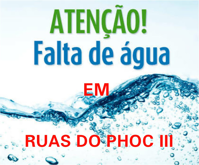 🚨DENUNCIA DO LEITOR: "Ruas do bairro do phoc III estão sem água já ha um mês queremos uma  solução imediata"