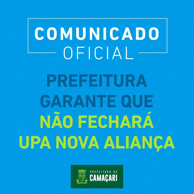 🚨 CAMAÇARI: PREFEITURA GARANTE QUE NÃO FECHARÁ A UPA DA MOVA ALIANÇA