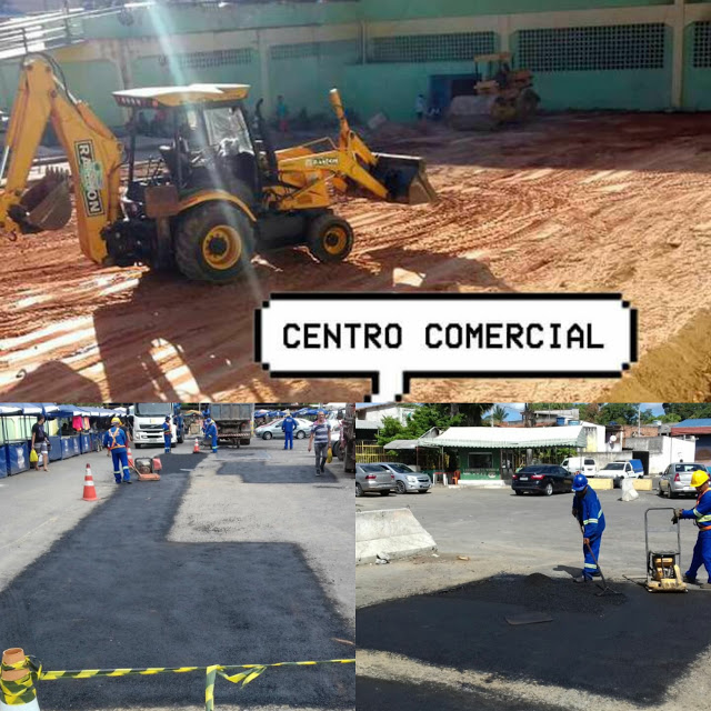 🚨A PREFEITURA DE CAMAÇARI NÃO PARA E EM PLENO DOMINGO A FEIRA RECEBE OBRAS.