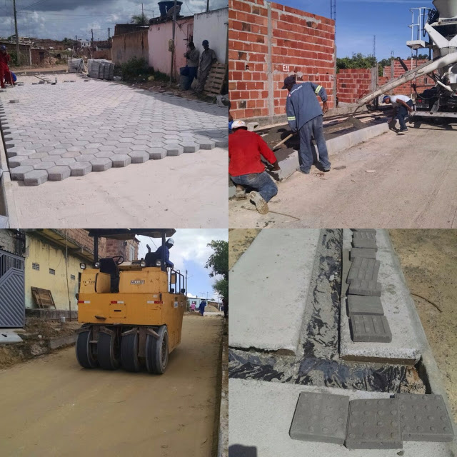 🚨INFRAESTRUTURA Pavimentação atende dezenas de vias na sede