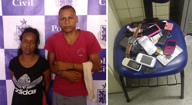 🚨Dupla suspeita de roubar nove ônibus em um mês é presa