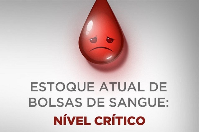 🚨URGENTE : Hemoba está com estoque crítico. Faça sua doação!