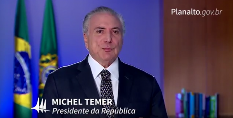 🚨Temer: após manifestações, presidente afirma que o Brasil não parou