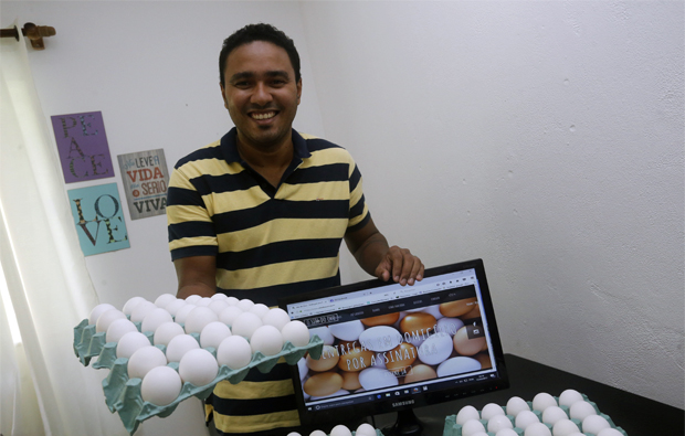 Adeus, barulho! Empresário de Salvador cria site para vender ovos pela internet