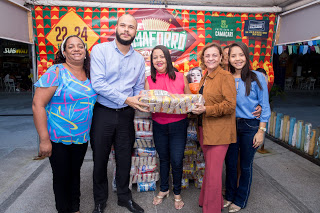 CAMAFORRÓ SOLIDÁRIO:  Alimentos doados serão entregues a instituições