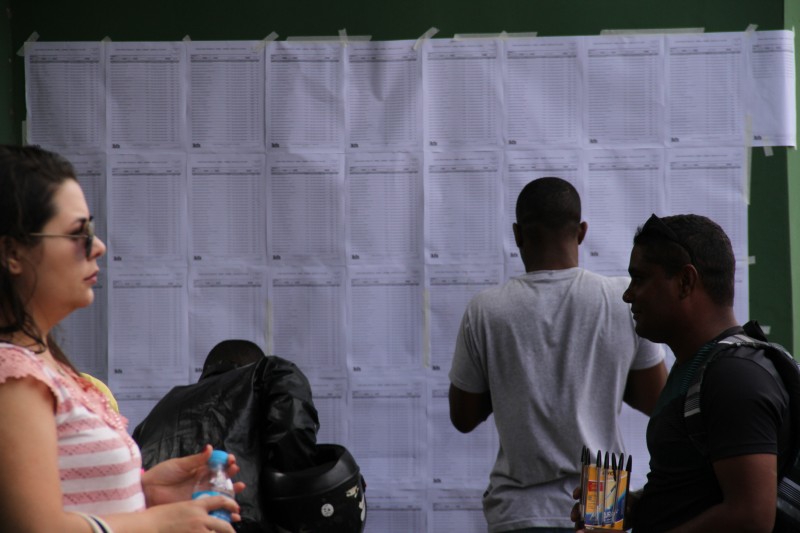 Prova do concurso da PM movimenta escolas na cidade