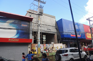 Operário cai de andaime na Avenida Getúlio Vargas centro de camaçari