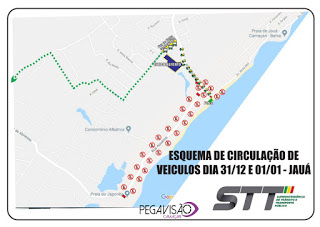 transito sofre alterações na orla de camaçari devido por conta do  reveillon