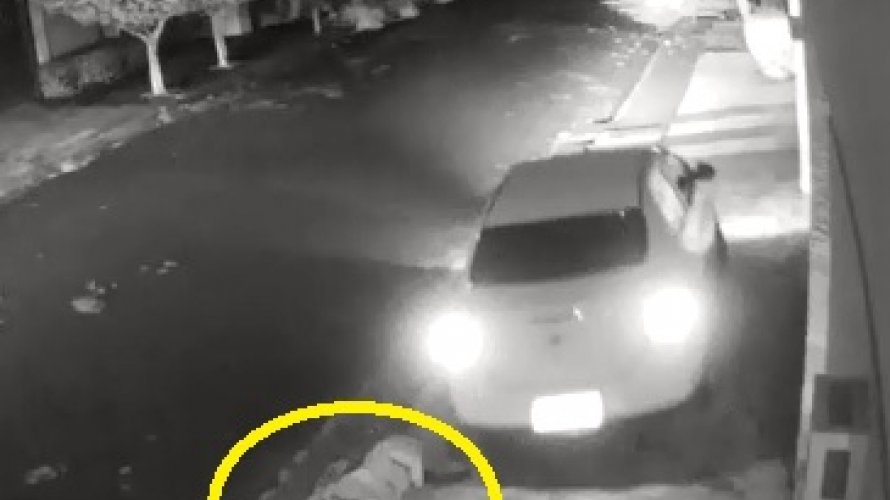Assista: assaltante consegue levantar e atirar contra carro depois de ser atropelado pela vítima