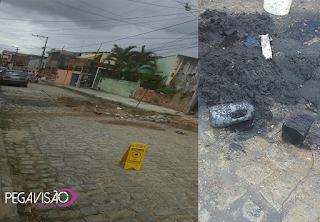 Moradores da rua Xapuri no bairro da nova vitória colocaram a Mão na Massa para Desentupir uma rede de Esgoto na Localidade