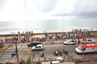 Globocop cai na orla da Zona Sul do Recife e deixa dois mortos