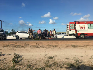 Idoso de 64 anos é atropelado na Via Cascalheira na tarde deste Domingo (25).