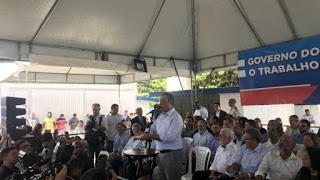 O Governador Rui Costa “Correria” entrega DPT e autoriza obras em Camaçari