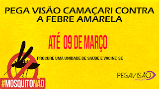 Ainda dá tempo de participar da campanha de vacinação contra a Febre Amarela.