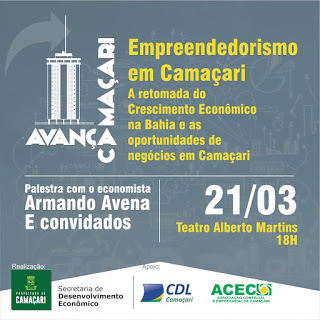 Empreendedorismo é tema de palestra no Teatro Alberto Martins