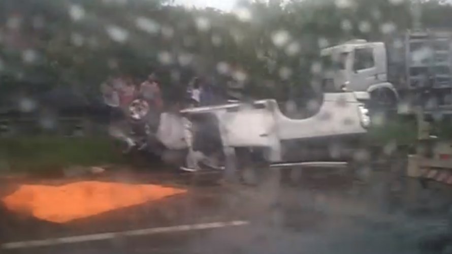 Vídeo: policial civil morre e outro fica ferido em acidente na BR-324