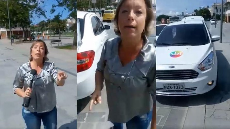 Repórter do SBT que xingou guarda municipal no Rio de Janeiro é demitida; assista