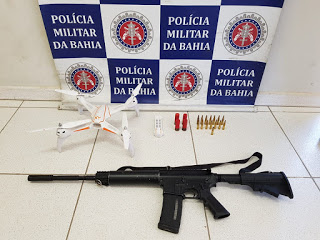 Fuzil e drone são apreendidos com quadrilha em Porto Seguro