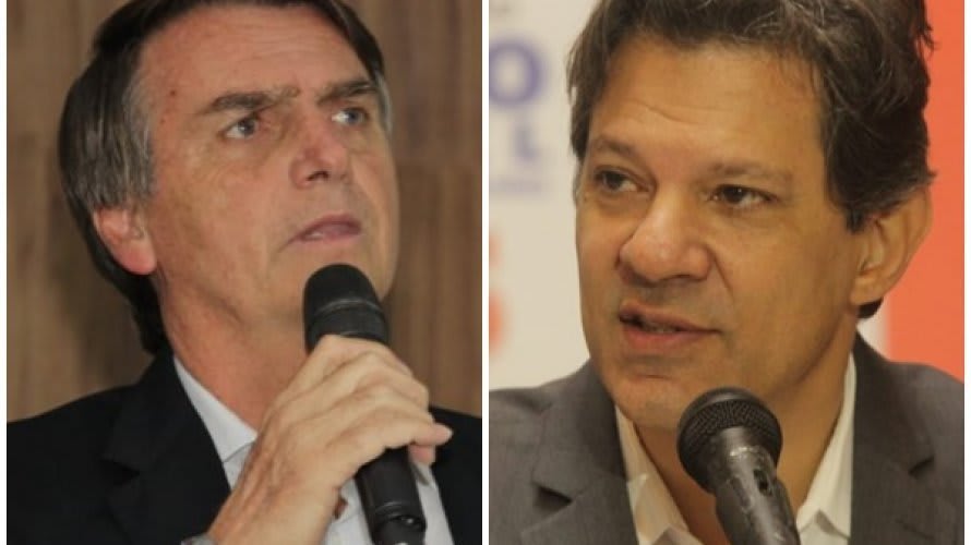 Bolsonaro e Haddad têm 21% das intenções de votos no eleitorado feminino