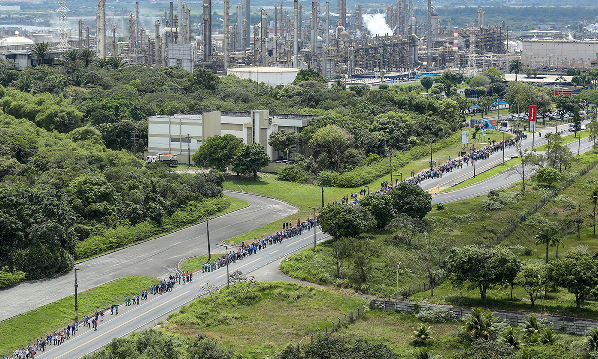 Polo Petroquímico faz exercício simulado e vias que dão acesso a região são bloqueadas até as 11:30