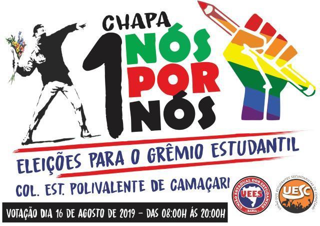 Chapa 1vence eleições para o Grêmio estudantil do Polivalente em Camaçari
