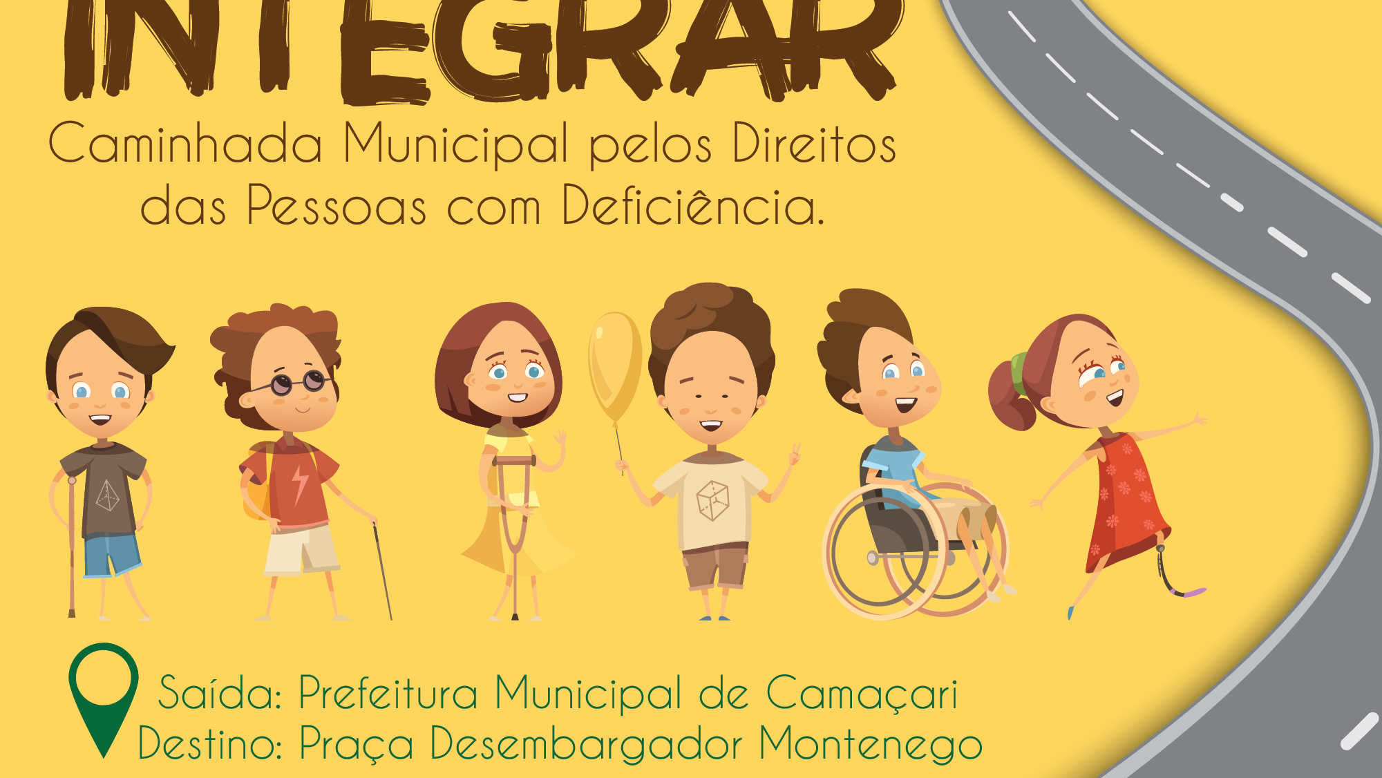 Prefeitura realiza I Caminhada pelos Direitos das Pessoas com Deficiência