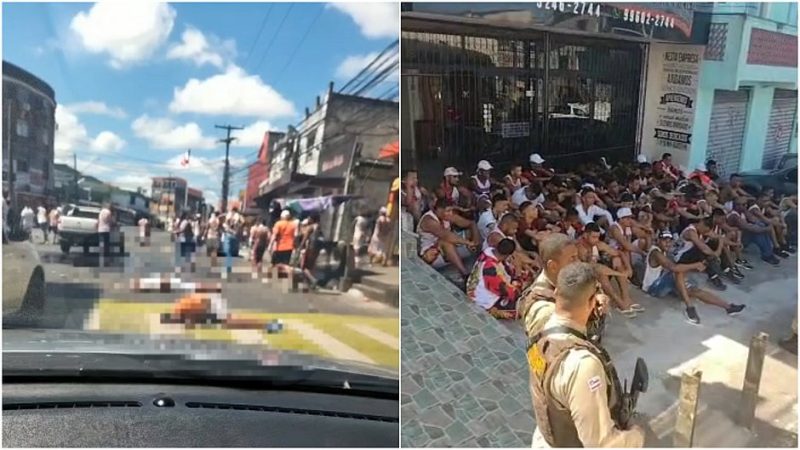 Briga entre torcidas organizadas deixa ao menos três feridos em estado grave