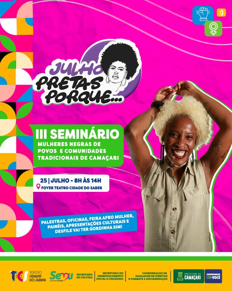 Mulher Negra é destaque em seminário no dia 25 de julho