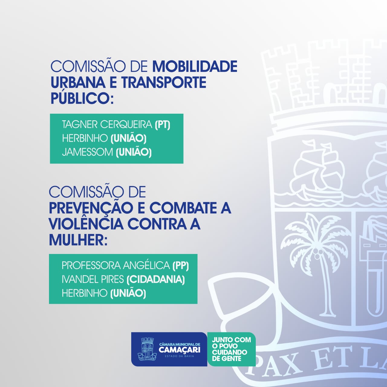 Câmara de Camaçari cria duas novas Comissões Legislativas